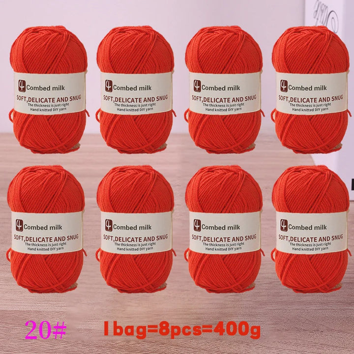 4-Strand Synthetic Knitting Yarn – Soft DIY Craft Yarn for Sweaters, Scarves & Blankets