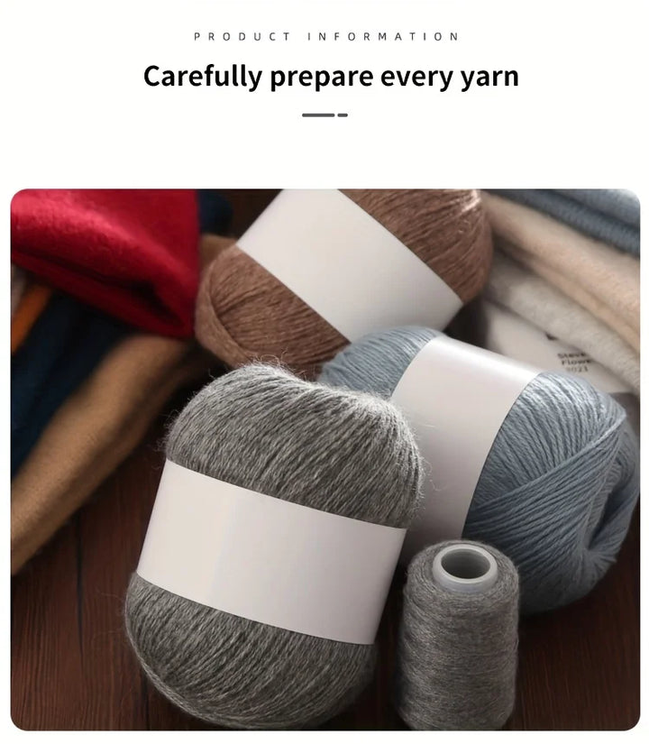 Cashmere Yarn for Hand Knitting – Soft Luxury Yarn for Sweaters, Woolen Garments & Handmade Crafts