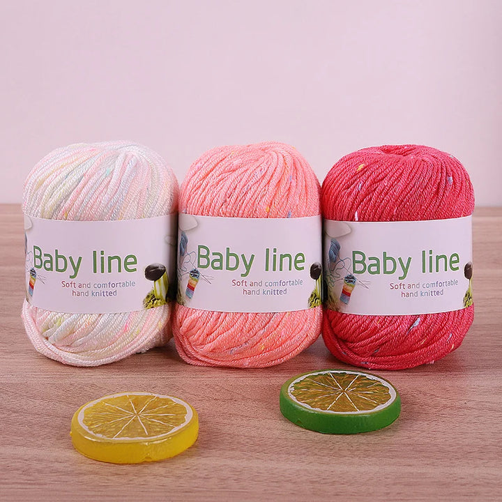 480g Star Dot Multicolor Yarn – Medium-Thick Knitting Yarn for Sweaters, Scarves & Hats (10 Pieces/Pack)