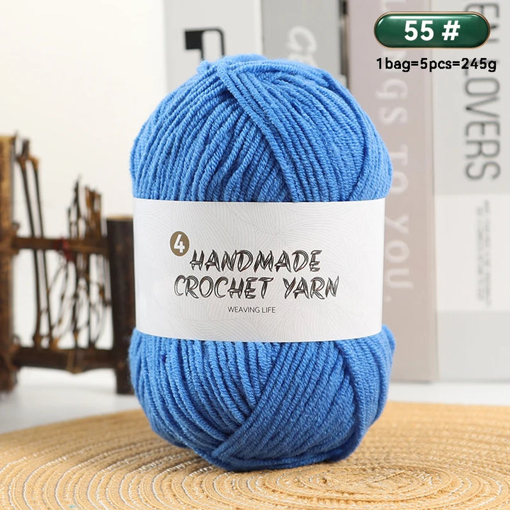 High-Quality 4-Ply Acrylic Yarn – Soft & Lightweight Knitting Yarn for Sweaters, Scarves, Coats, Gloves & DIY Crafts