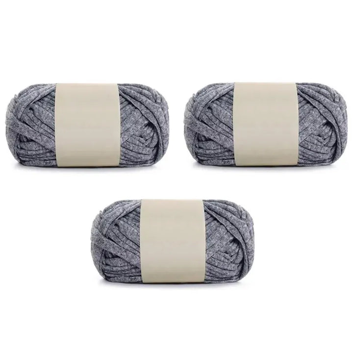 3PC 300g Thick Fabric Yarn – Soft Colored DIY Yarn for Carpets, Bags, Toys & Slippers