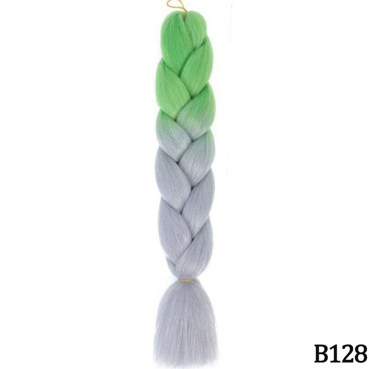24” Synthetic Yaki Braids – Kanekalon Ombre Jumbo Braiding Hair Extensions 22
