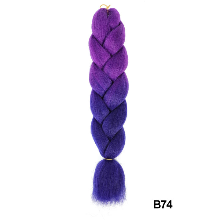 Synthetic 24 Inch 100g Ombre Jumbo Braiding Hair – Kanekalon Twist Extensions