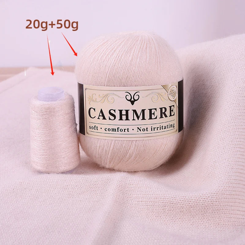 Cashmere Yarn for Hand Knitting – Soft Luxury Yarn for Sweaters, Woolen Garments & Handmade Crafts