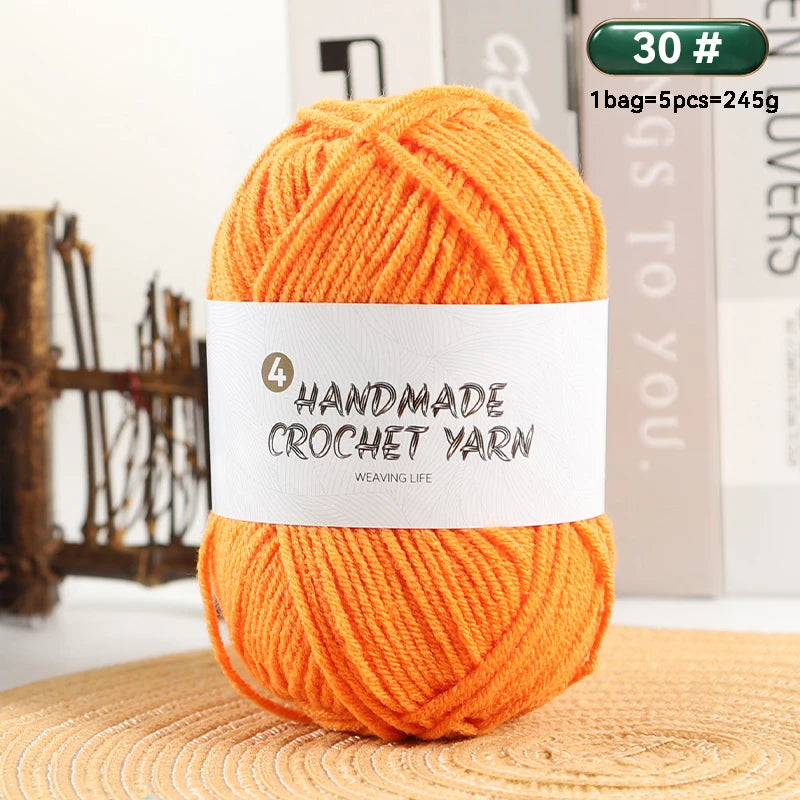 High-Quality 4-Ply Acrylic Yarn – Soft & Lightweight Knitting Yarn for Sweaters, Scarves, Coats, Gloves & DIY Crafts