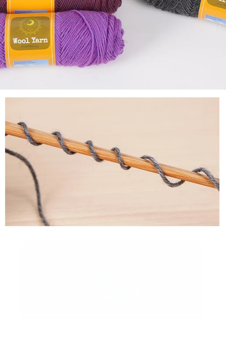 500g Colorful Alpaca Yarn – Thick Knitting Yarn for Sweaters, Coats, Scarves, Hats & Winter DIY Crafts