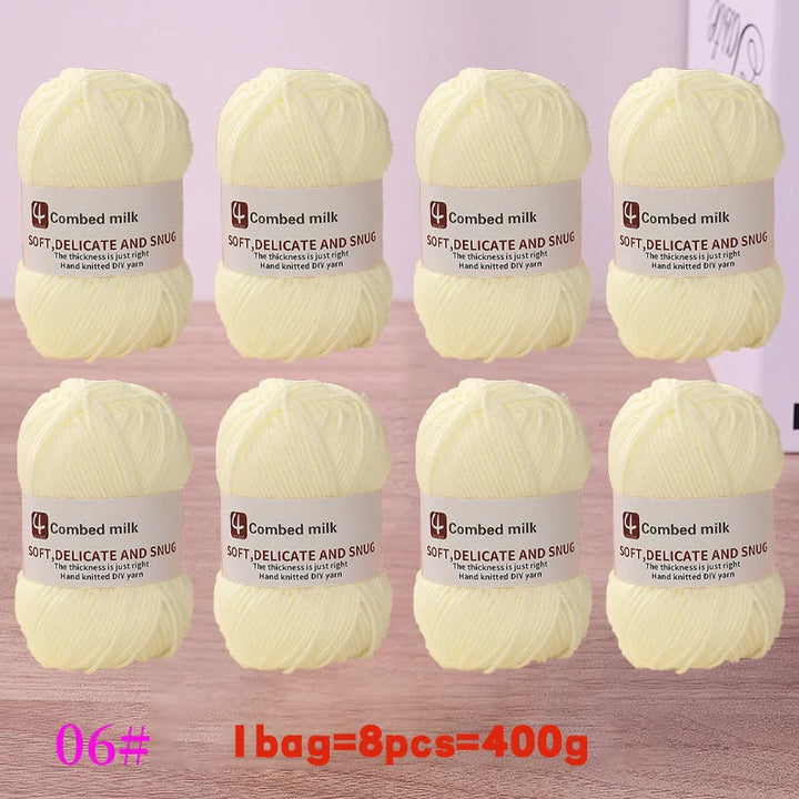 4-Strand Synthetic Knitting Yarn – Soft DIY Craft Yarn for Sweaters, Scarves & Blankets