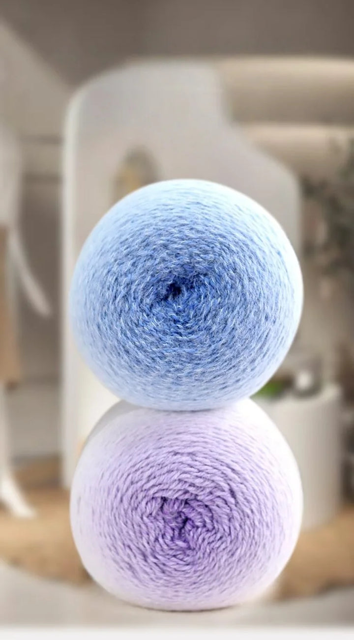 Super Large Gradient Long-Haired Yarn – Extra-Large Medium-Thick Skein for Knitting & Crochet