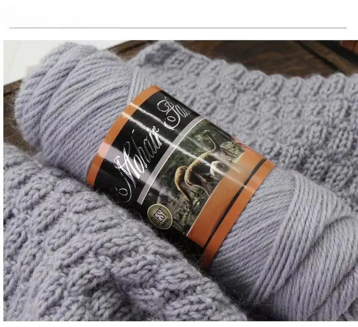 300g Colorful Mohair Alpaca Yarn – Soft Knitting Yarn for Sweaters, Scarves, Hats & DIY Crafts