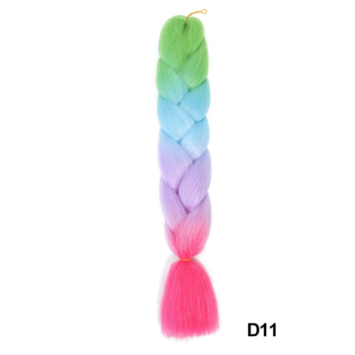 Synthetic 24 Inch 100g Ombre Jumbo Braiding Hair – Kanekalon Twist Extensions