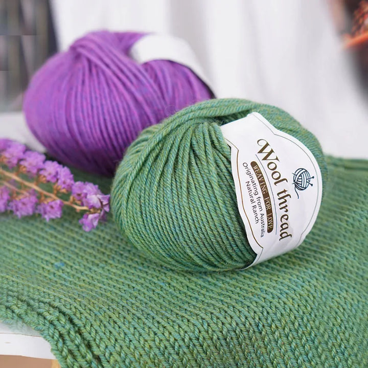 Rainbow Gradient Alpaca Wool Yarn – Medium Thick Knitting Yarn for Sweaters, Scarves, Shawls & DIY Crafts