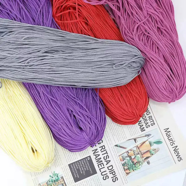 210g Ice Silk Shiny Yarn – Lightweight Summer Crochet Yarn for Sun Hats, Bags, Cushions & DIY Crafts