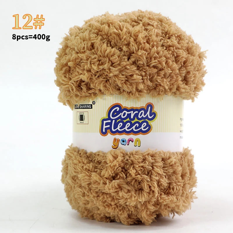 Soft Coral Yarn – Fluffy, Skin-Friendly Knitting Yarn for Sweaters, Scarves & DIY Winter Wearables