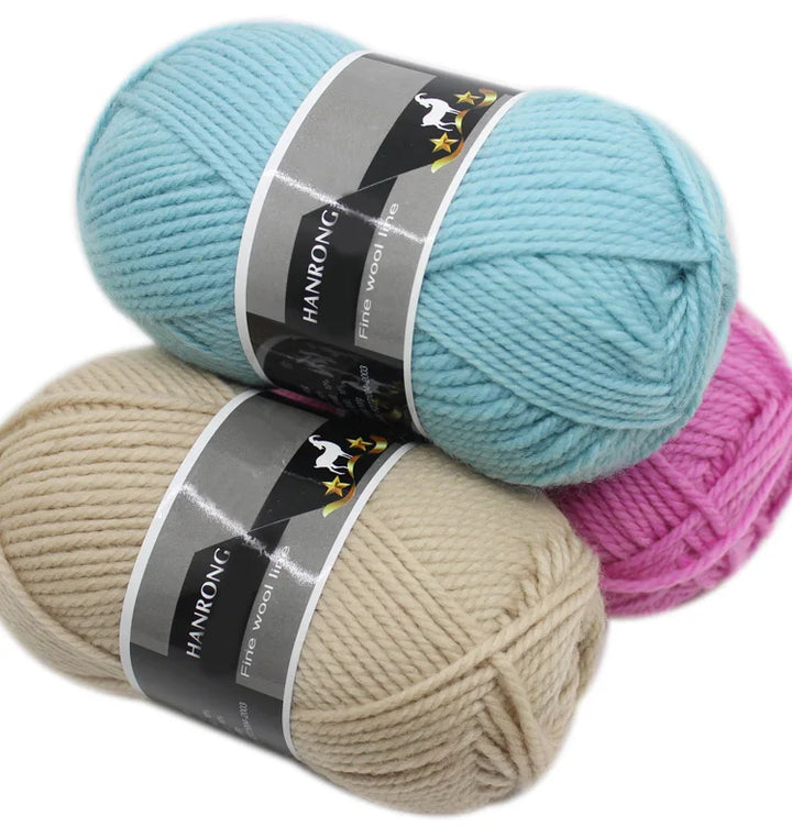 400g Thick Alpaca Wool Yarn – Chunky Knitting Yarn for Sweaters, Scarves, Hats & Coats (4 Skeins Pack)