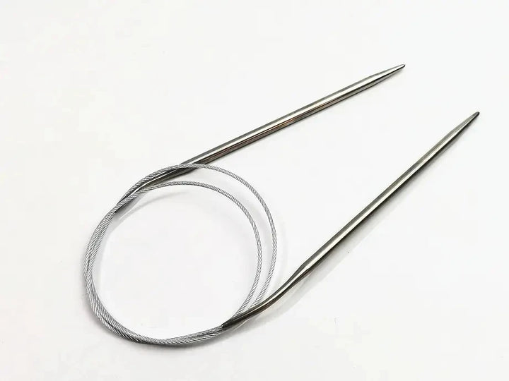 Stainless Steel Circular Knitting Needles – Metal Loop Needles for Sweaters, Scarves & DIY Knitting