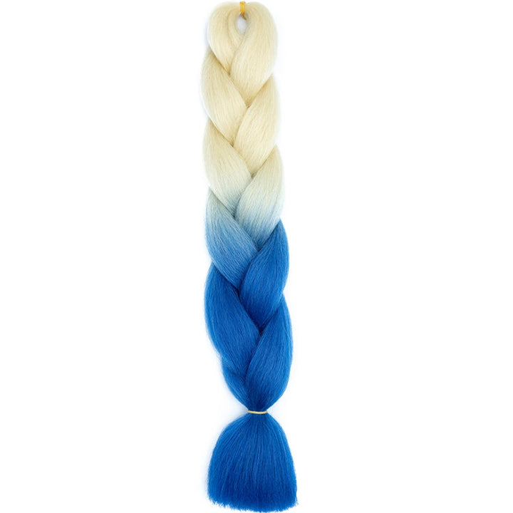 24 Inch Jumbo Box Braids Extensions – Synthetic Braiding Hair for Children (Pink, Purple, Yellow, Gray)
