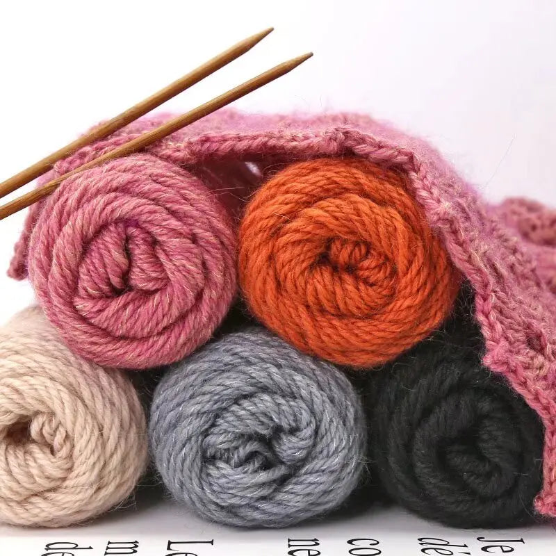 300g Colorful Mohair Alpaca Yarn – Soft Knitting Yarn for Sweaters, Scarves, Hats & DIY Crafts