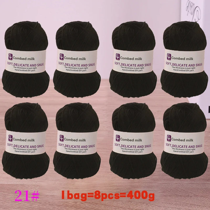 4-Strand Synthetic Knitting Yarn – Soft DIY Craft Yarn for Sweaters, Scarves & Blankets