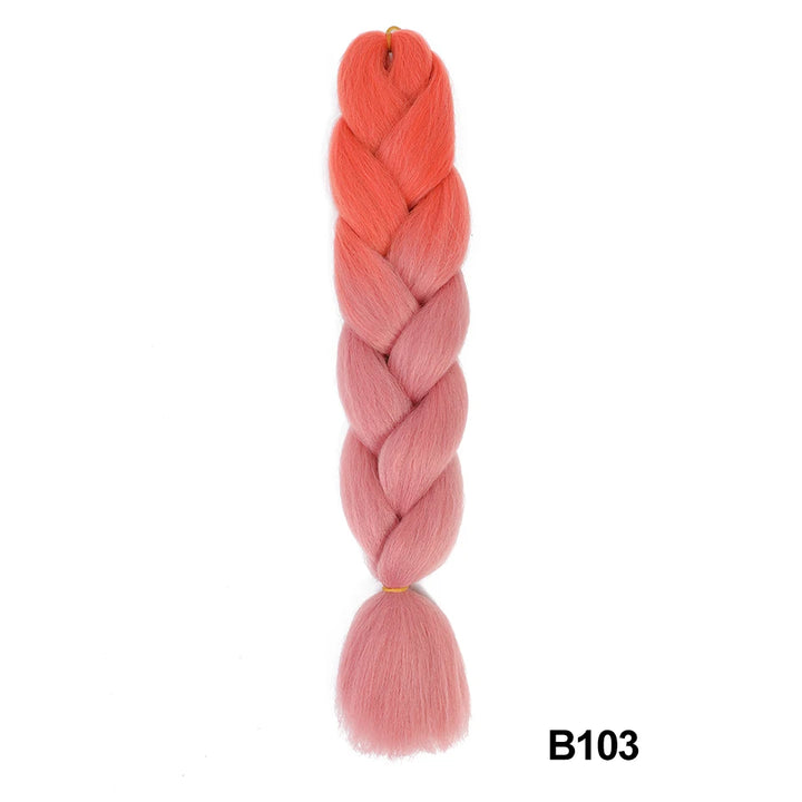 Synthetic 24 Inch 100g Ombre Jumbo Braiding Hair – Kanekalon Twist Extensions