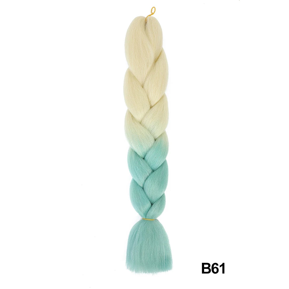 Synthetic 24 Inch 100g Ombre Jumbo Braiding Hair – Kanekalon Twist Extensions
