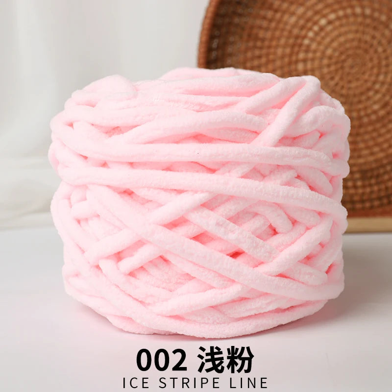 3pcs Ice-Striped Soft Thick Yarn – Handcrafted Yarn for Scarves, Hats, Slippers & DIY Projects