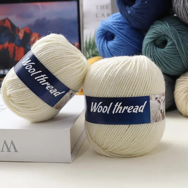 500g Fine Wool & Sheep Cashmere Yarn – Soft Warm Knitting Yarn (6 Pieces/Pack)