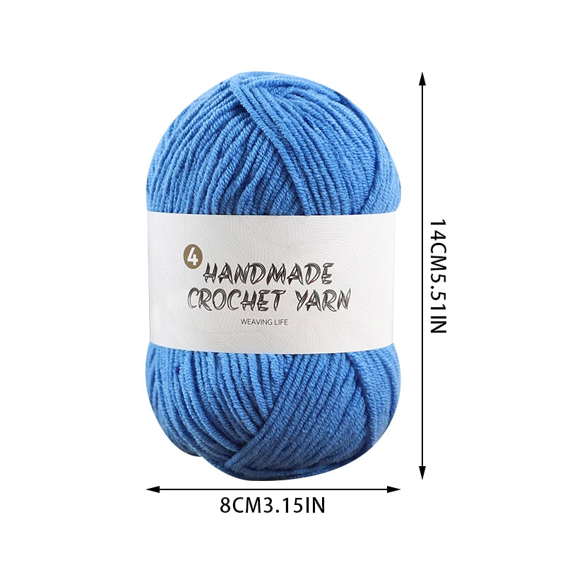 High-Quality 4-Ply Acrylic Yarn – Soft & Lightweight Knitting Yarn for Sweaters, Scarves, Coats, Gloves & DIY Crafts