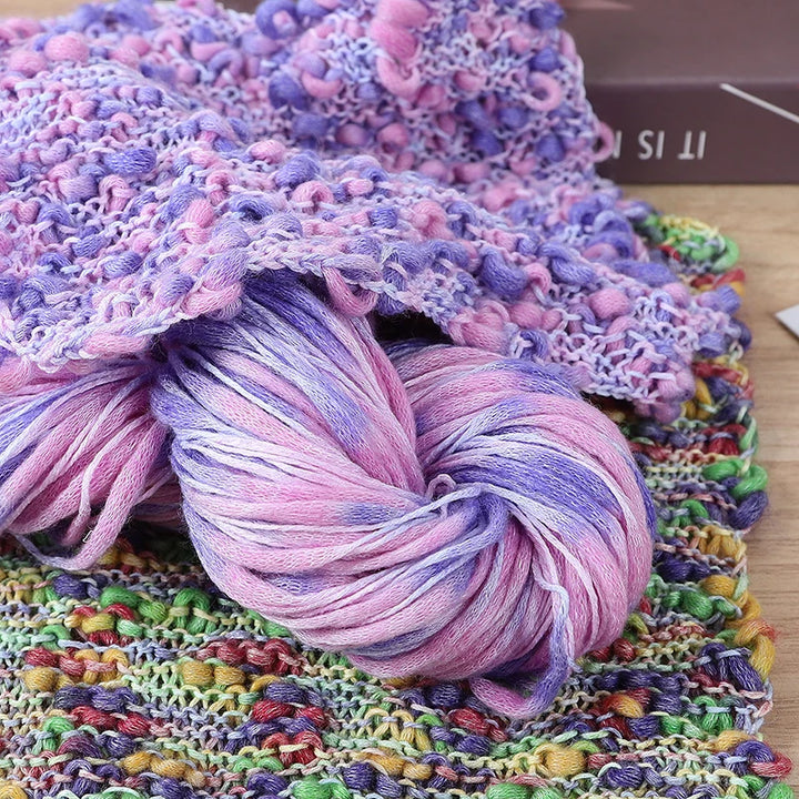 Fancy Twisted Cashmere Yarn – Irregular Imitation Bean Yarn for Hand-Knitting Sweaters, Cardigans, Shawls & DIY Crafts