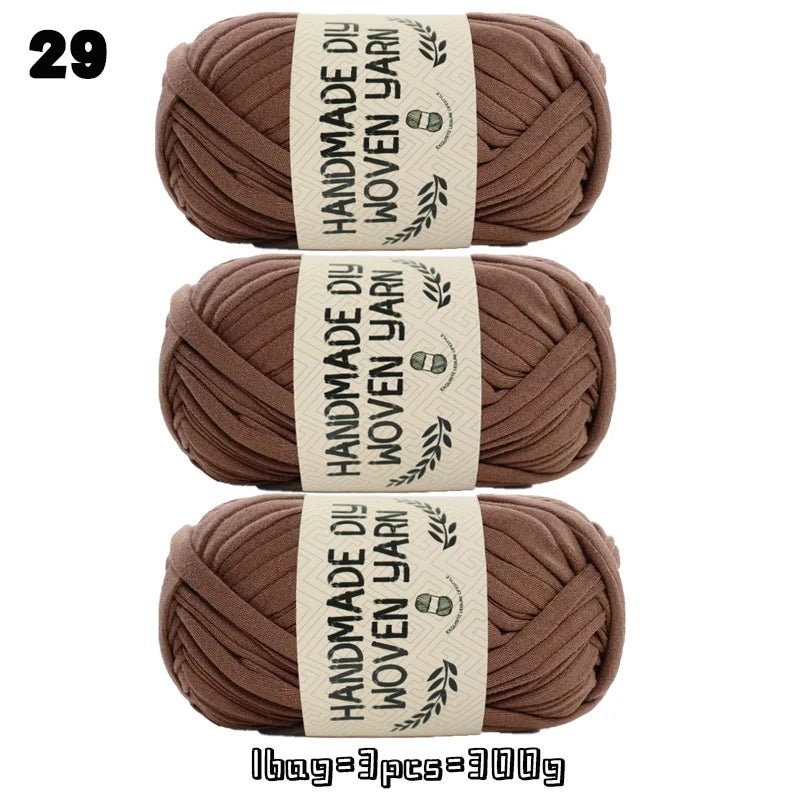 High-Quality Polyester Fabric Yarn – High-Elastic Yarn for Bags, Slippers & DIY Handmade Crafts