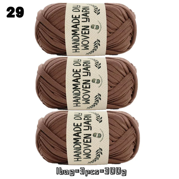 High-Quality Polyester Fabric Yarn – High-Elastic Yarn for Bags, Slippers & DIY Handmade Crafts