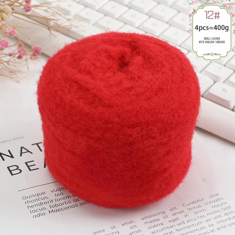 400g Soft Warm Knitting Yarn (4 Pack) – Medium Thick Yarn for Sweaters, Scarves, Hats & DIY Crafts