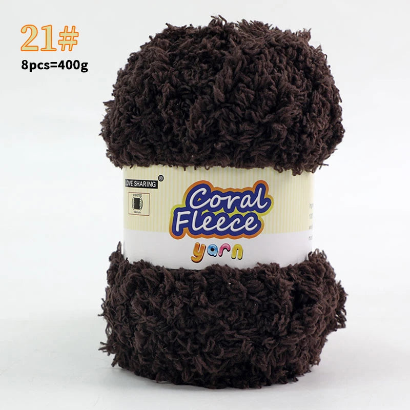 Soft Coral Yarn – Fluffy, Skin-Friendly Knitting Yarn for Sweaters, Scarves & DIY Winter Wearables