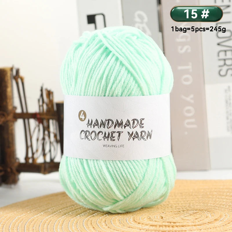 High-Quality 4-Ply Acrylic Yarn – Soft & Lightweight Knitting Yarn for Sweaters, Scarves, Coats, Gloves & DIY Crafts