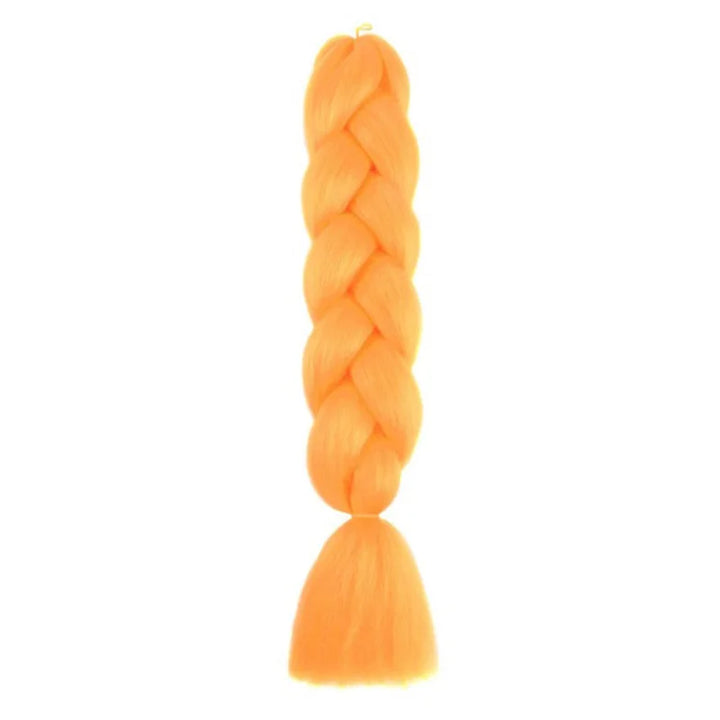 24 Inch Synthetic Jumbo Braiding Hair – Yaki Straight Box Braid Extensions for Dreadlocks & Twists