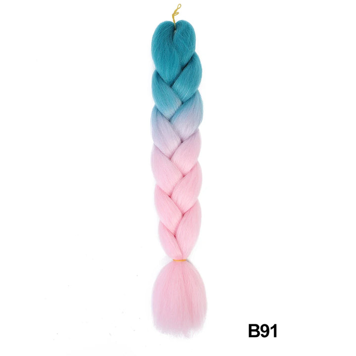 Synthetic 24 Inch 100g Ombre Jumbo Braiding Hair – Kanekalon Twist Extensions