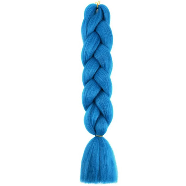 24 Inch Synthetic Jumbo Braiding Hair – Yaki Straight Box Braid Extensions for Dreadlocks & Twists