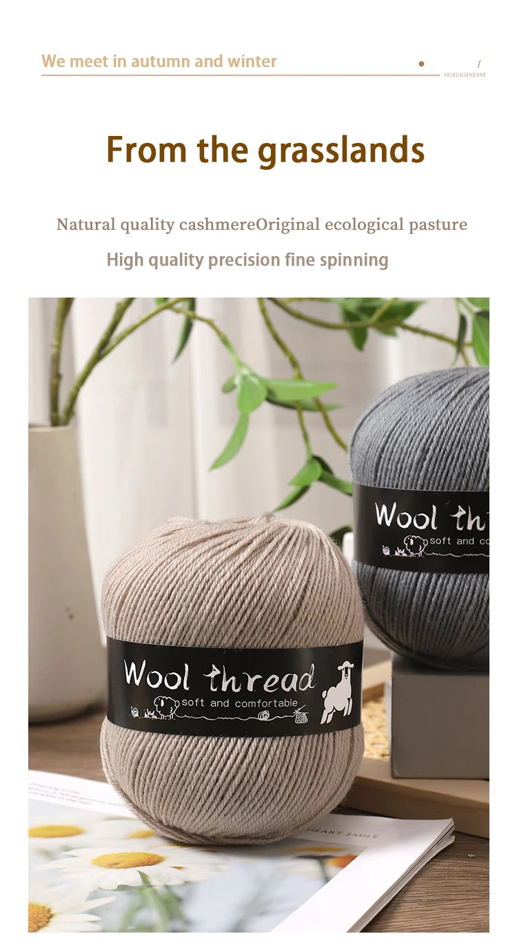 500g Multi-Color Medium-Fine Wool Yarn (6 Pack) – Hand-Knitting Yarn for Sweaters, Scarves & Hats