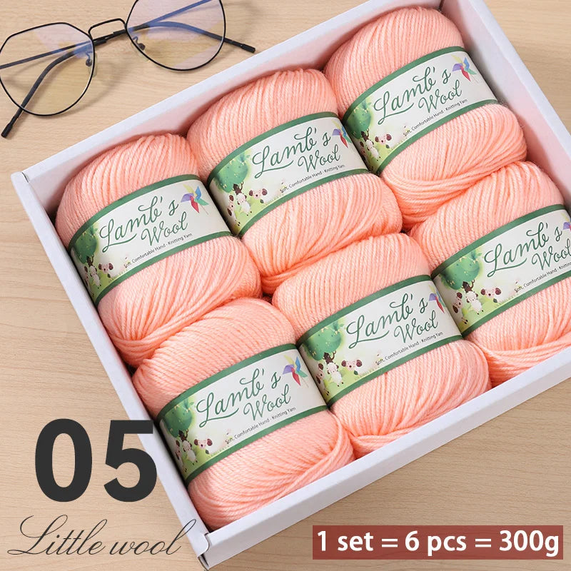 Very Soft Lamb Wool Yarn – Medium-Thick High-Quality Wool for Knitting Sweaters, Scarves & Accessories