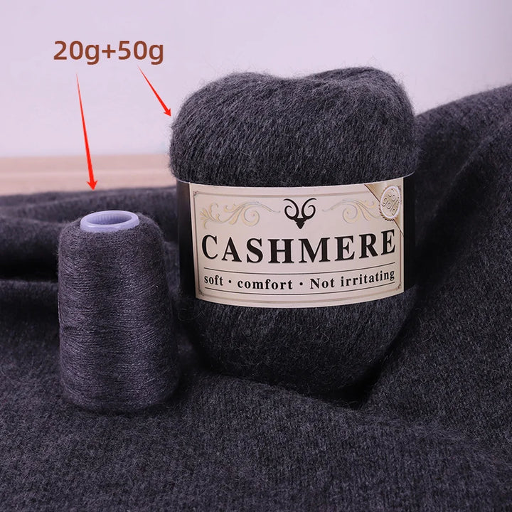 Cashmere Yarn for Hand Knitting – Soft Luxury Yarn for Sweaters, Woolen Garments & Handmade Crafts