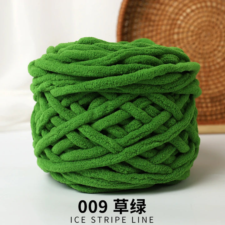 3pcs Ice-Striped Soft Thick Yarn – Handcrafted Yarn for Scarves, Hats, Slippers & DIY Projects