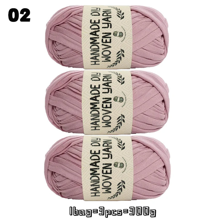 High-Quality Polyester Fabric Yarn – High-Elastic Yarn for Bags, Slippers & DIY Handmade Crafts