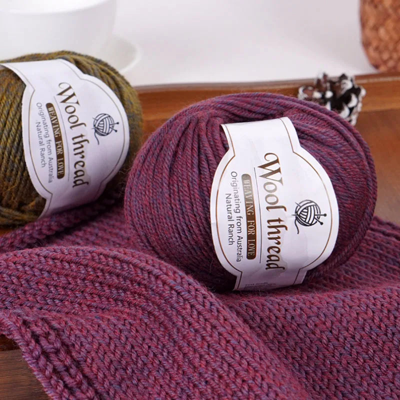 Rainbow Gradient Alpaca Wool Yarn – Medium Thick Knitting Yarn for Sweaters, Scarves, Shawls & DIY Crafts