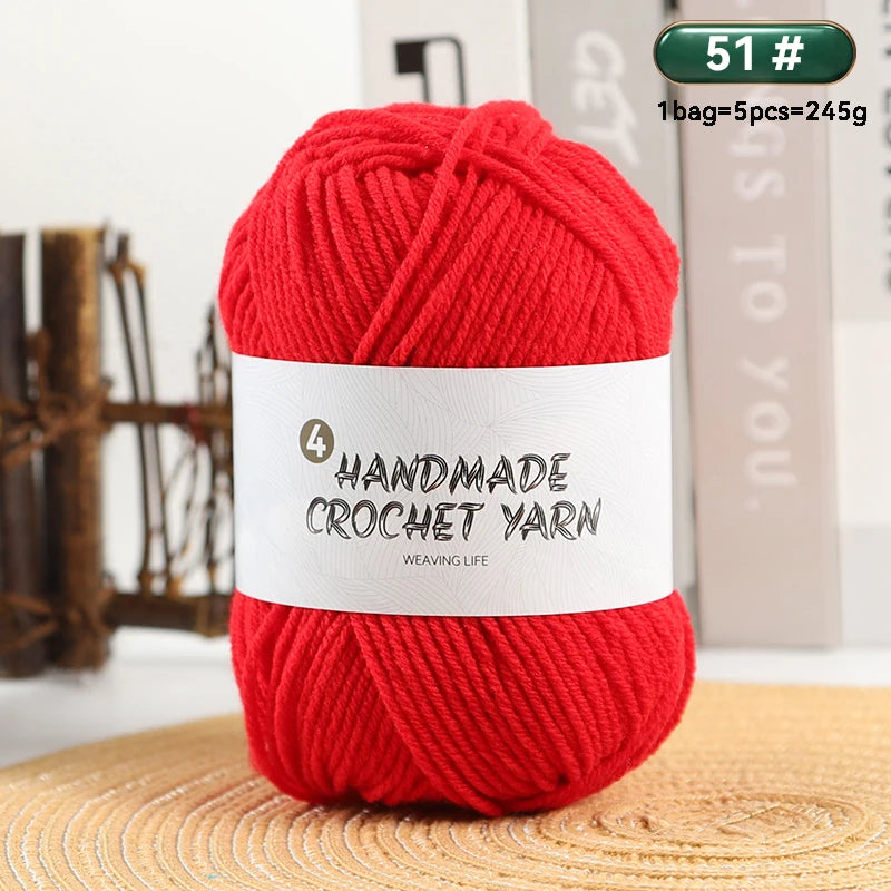 High-Quality 4-Ply Acrylic Yarn – Soft & Lightweight Knitting Yarn for Sweaters, Scarves, Coats, Gloves & DIY Crafts