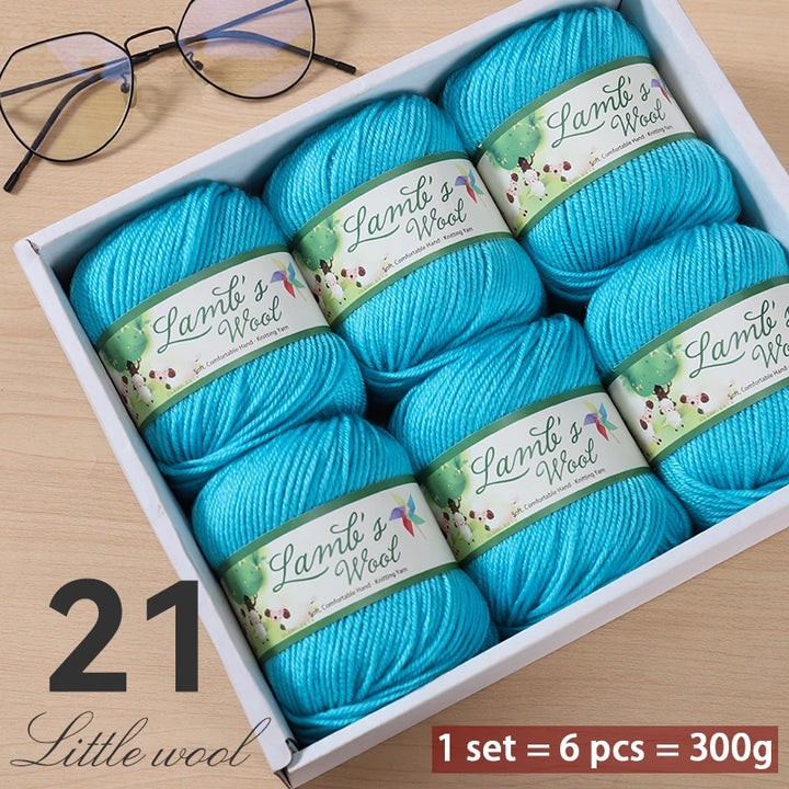 Very Soft Lamb Wool Yarn – Medium-Thick High-Quality Wool for Knitting Sweaters, Scarves & Accessories