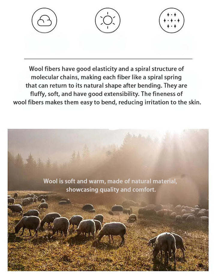 500g Fine Wool & Sheep Cashmere Yarn – Soft Warm Knitting Yarn (6 Pieces/Pack)