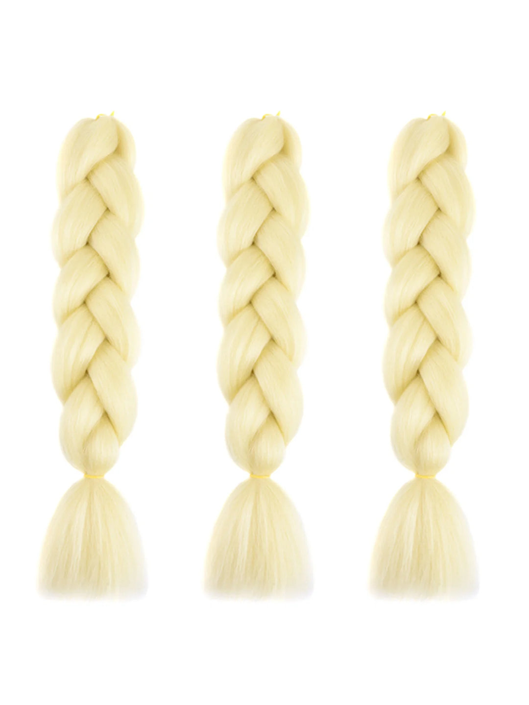 3 Packs 24 Inch Rainbow Braiding Hair Extensions – Ombre Synthetic Jumbo Braid Hair for Crochet Braids (Rose Red)