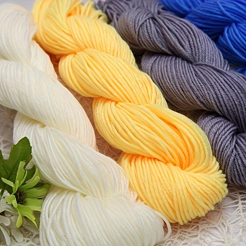 245g Medium-Thick Handmade Knitting Yarn – Multi-Purpose Yarn for Sweaters, Hats & Accessories