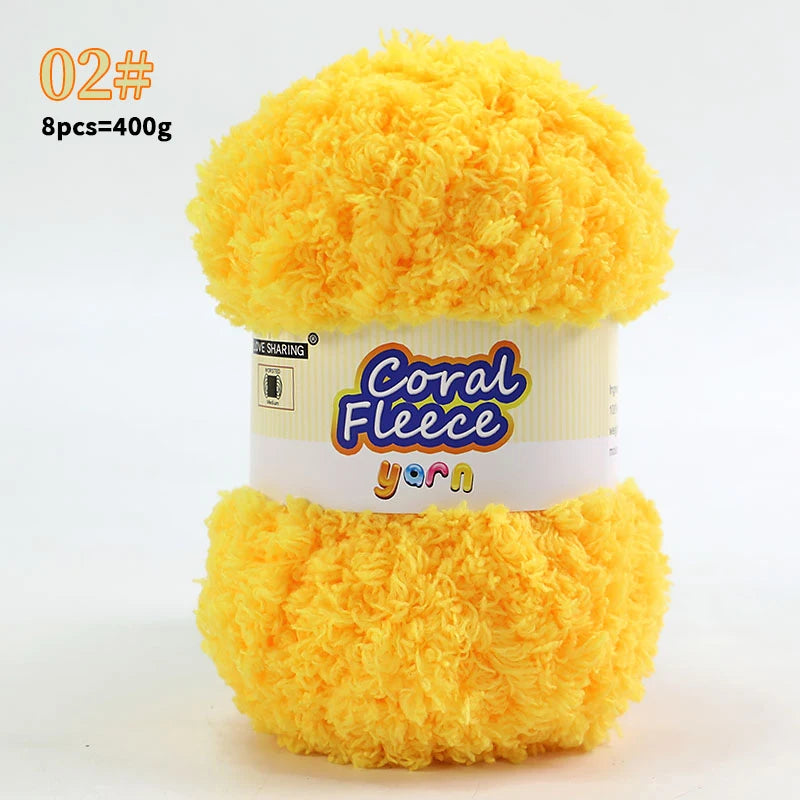 Soft Coral Yarn – Fluffy, Skin-Friendly Knitting Yarn for Sweaters, Scarves & DIY Winter Wearables