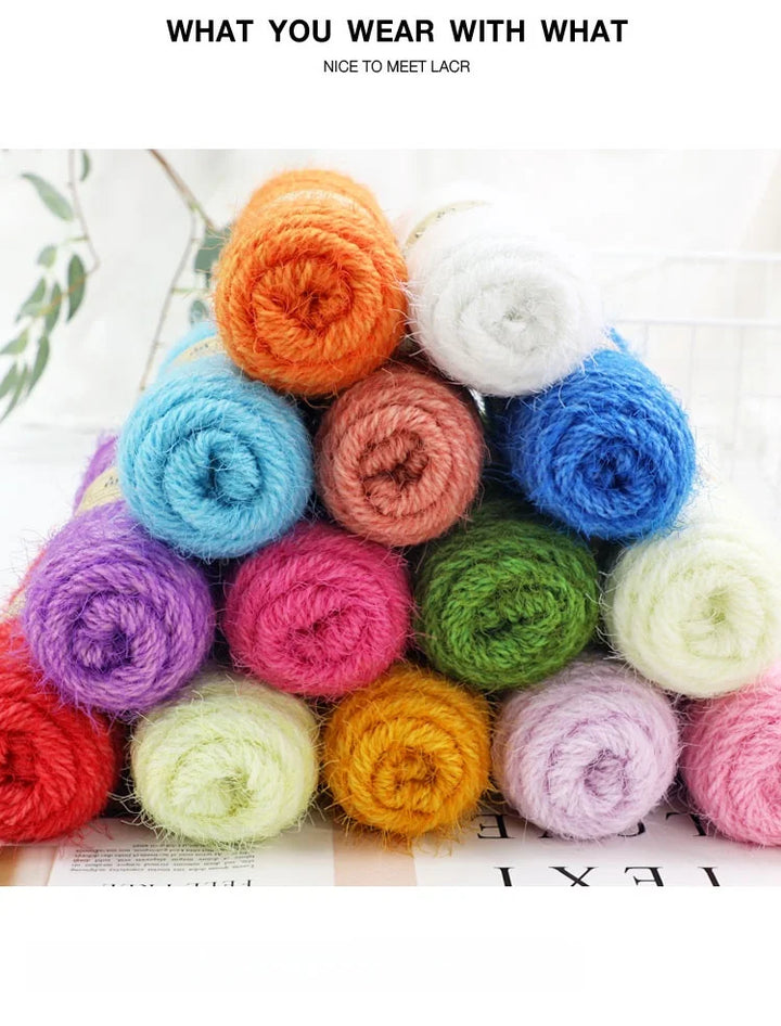500g Soft Fluffy Bulky Yarn (5 Pack) – Hand-Knitting Yarn for Sweaters, Scarves, Coats & DIY Crafts