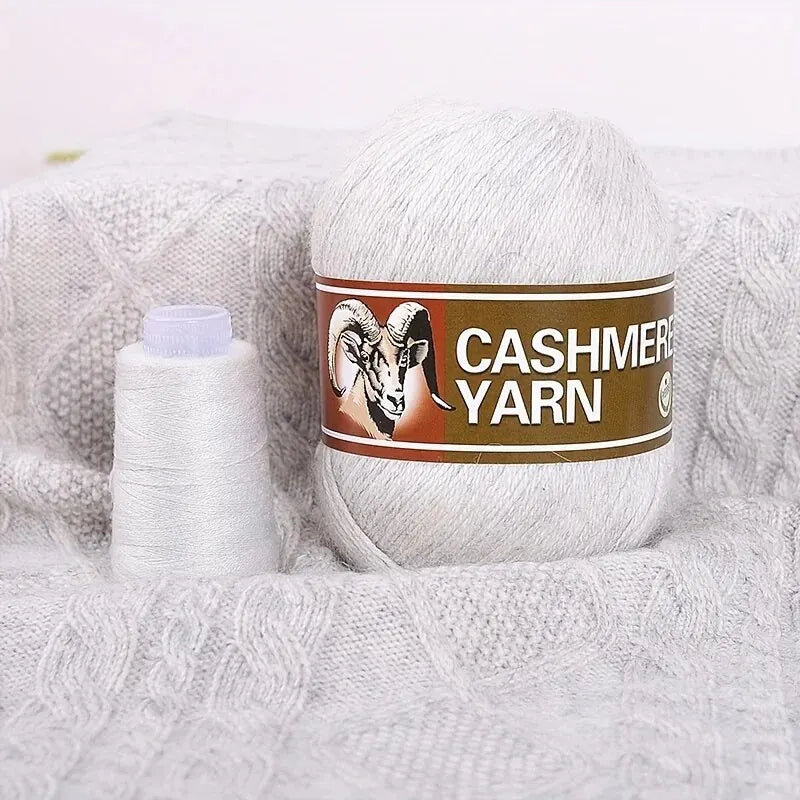 Cashmere Knitting Yarn Balls (6 Pack) – Soft Luxury Yarn for Sweaters, Hats, Scarves & DIY Crafts